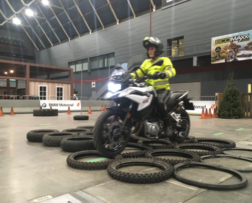 MOTORbeurs Utrecht BMW Motorrad GS DiscoveRide lichte obstakels rijden zonder wedstrijdelement
