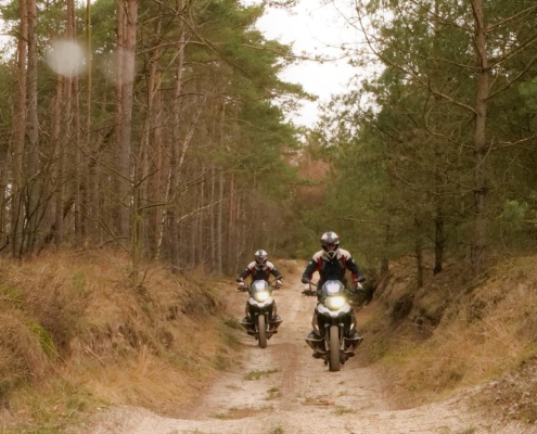 BERRT Meppen Advanced Training zandrijden in bosrijke offroadpark