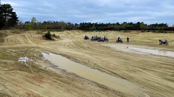 BERRT Meppen Intermediate Training motorrijden offroad park met unieke zand omgeving